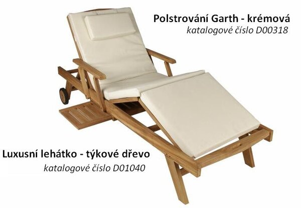 Polstrovanie Garth - krémové