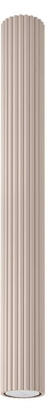 Stropné svietidlo Karbon, 1x tmavobéžové hliníkové tienidlo, (60 cm)