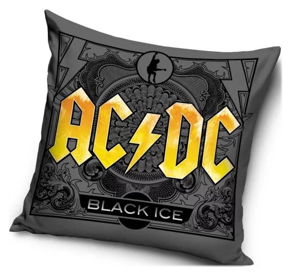 Vankúš AC/DC - motív Black Ice - 40 x 40 cm