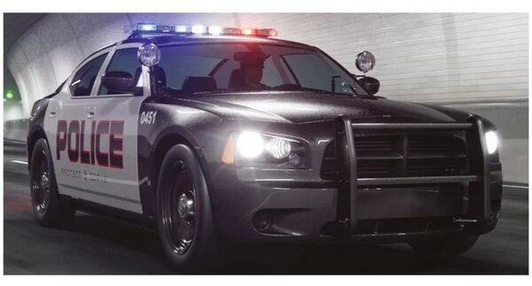 Bavlnená plážová osuška Americké policajné auto - 100% bavlna - 70 x 140 cm