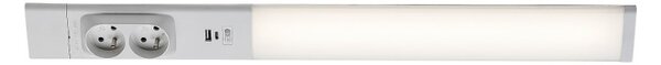 RABALUX 78042 Bilal E svietidlo pod kuchynskú linku so zásuvkou š600mm LED 18W/1750lm 4000K matná biela
