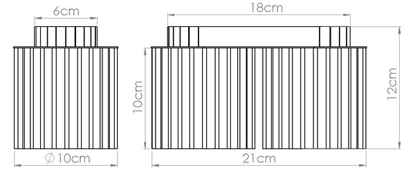 Stropné svietidlo Aura, 2x tmavobéžové hliníkové tienidlo, (10 cm)
