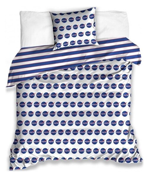 Saténové posteľné obliečky NASA - 100% bavlna - 70x90 cm + 140x200 cm