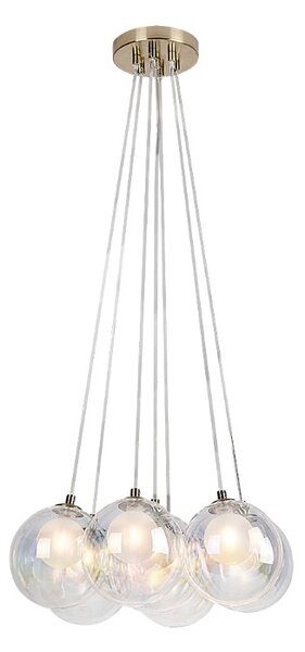 RABALUX 72304 Rosehip závesné svietidlo D450mm 7xG9 champagne, viacfarebná