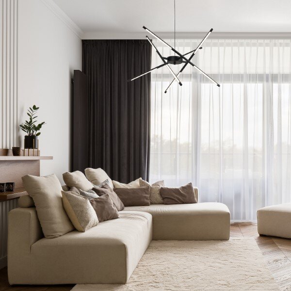 RABALUX 72338 Henli2 závesné svietidlo LED 40W/2800lm 3000K čierna, biela