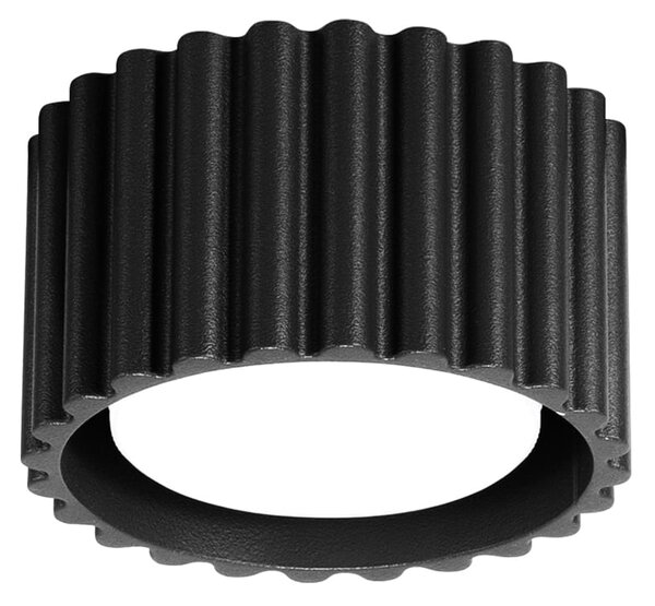 Stropné svietidlo Aura, 1x čierne hliníkové tienidlo, (6 cm)