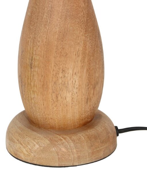 TRIO 567200130 TOBA stolná lampa V540mm 1xE27 drevo, béžová