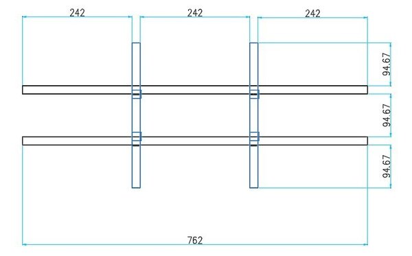 Triediaci regál s dverami PRIMO WHITE, 800 x 420 x 1781 mm, 9 priehradok, biela / grafitová