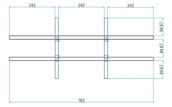 Triediaci regál PRIMO WHITE, 800 x 420 x 1781 mm, 18 priehradok, biely