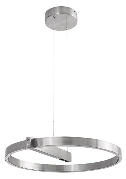 RABALUX 72222 Thrac závesné svietidlo D600mm LED 34W/1700lm 4000K kartáčovaný hliník, biela, ON/OFF