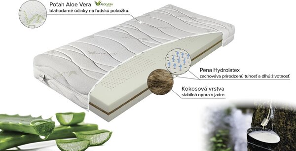 Materasso Penový matrac Sultán Hydrolatex Plus, 85 x 200 cm, T3