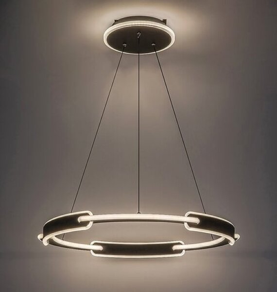 RABALUX 72229 Sindri závesné svietidlo D600mm LED 45W/3200lm 3000+4000K čierna, biela, DIP switch