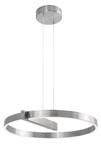 RABALUX 72222 Thrac závesné svietidlo D600mm LED 34W/1700lm 4000K kartáčovaný hliník, biela, ON/OFF