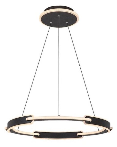 RABALUX 72229 Sindri závesné svietidlo D600mm LED 45W/3200lm 3000+4000K čierna, biela, DIP switch