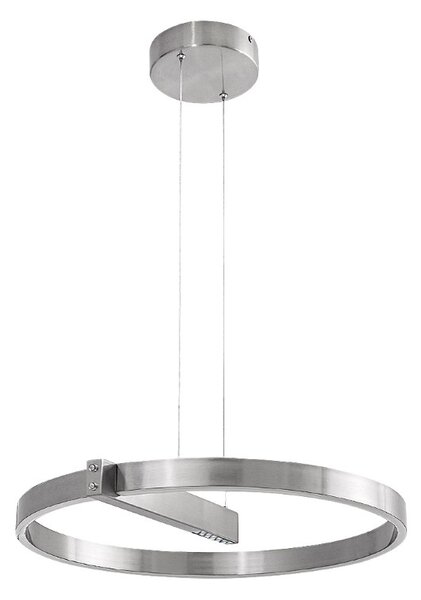 RABALUX 72222 Thrac závesné svietidlo D600mm LED 34W/1700lm 4000K kartáčovaný hliník, biela, ON/OFF