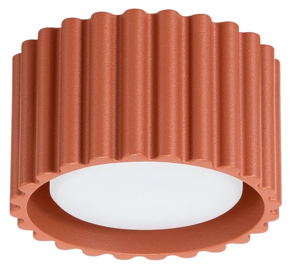 Stropné svietidlo Aura, 1x okrovo červené hliníkové tienidlo, (6 cm)