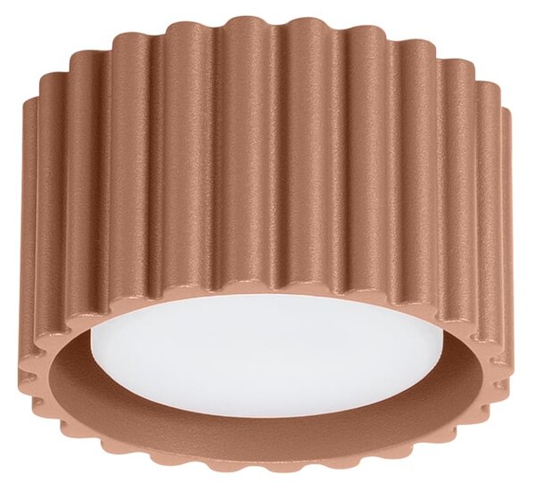 Stropné svietidlo Aura, 1x hnedé hliníkové tienidlo, (6 cm)