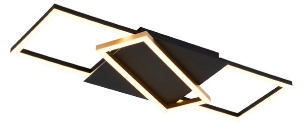 RABALUX 71391 Kitlee stropné svietidlo LED 40W/3600lm 3000-6500K čierna, zlatá, biela, stmievateľné, diaľkový ovládač