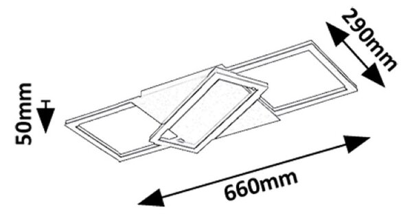 RABALUX 71391 Kitlee stropné svietidlo LED 40W/3600lm 3000-6500K čierna, zlatá, biela, stmievateľné, diaľkový ovládač