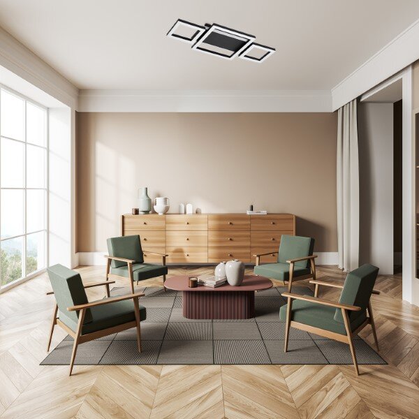 RABALUX 71374 Donya stropné svietidlo LED 24W/1500lm 4000K čierna, biela