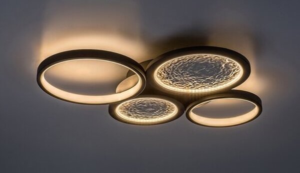 RABALUX 71378 Aranis stropné svietidlo LED 40W/2300lm 3000-6500K čierna, biela, stmievateľné, diaľkový ovládač