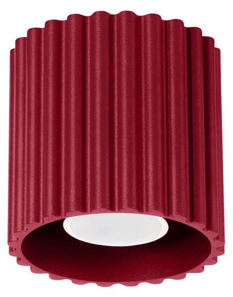 Stropné svietidlo Aura, 1x bordové hliníkové tienidlo, (10 cm)