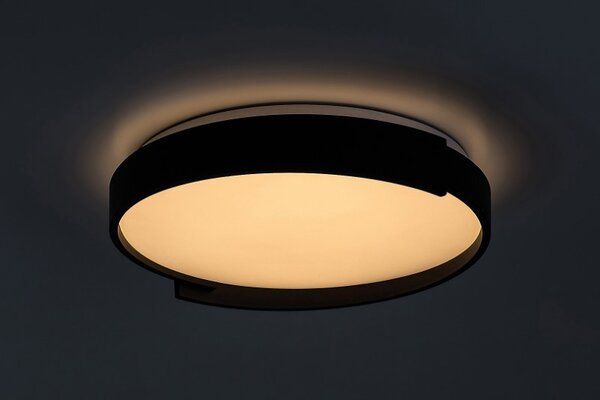 RABALUX 71305 Laleh stropné svietidlo D400mm LED 24W/1500lm 3000-6500K čierna, biela, stmievateľné, diaľkový ovládač