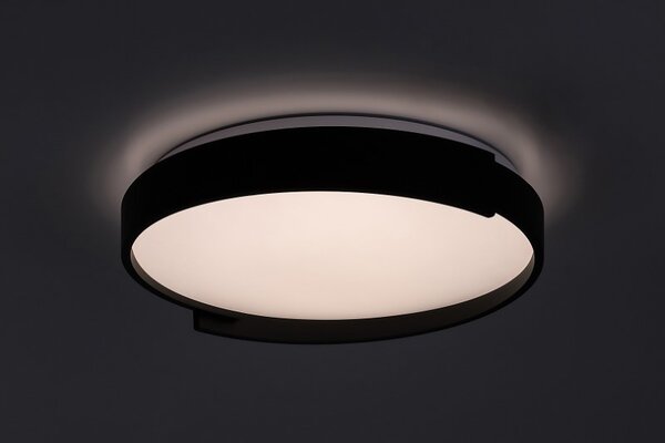 RABALUX 71305 Laleh stropné svietidlo D400mm LED 24W/1500lm 3000-6500K čierna, biela, stmievateľné, diaľkový ovládač