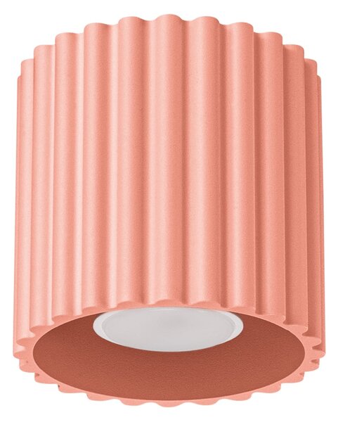 Stropné svietidlo Aura, 1x ružové hliníkové tienidlo, (10 cm)