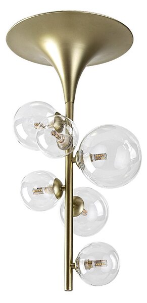 RABALUX 71298 Aslov stropné svietidlo D320mm 6xG9 zlatá, priehľadná
