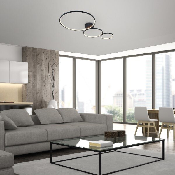 RABALUX 71297 Formand stropné svietidlo LED 38W/1100lm 3000K čierna, biela