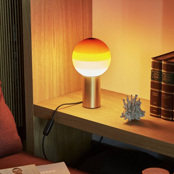 MARSET Dipping Light Stolová Lampa Amber - Marset, Krémová / jantárovo žltá, Obývacia izba / jedáleň, Sklo, Dizajn, Stojacie svietidlo