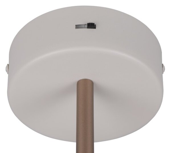 TRIO 240270176 KEATON nástenné svietidlo D200mm SMD LED 10W/1200lm 2300+3000+4000K svetlošedá, switchdimmer