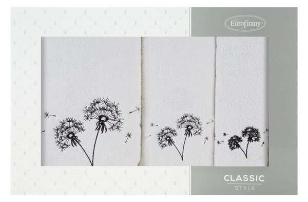 FROTÉ UTERÁK MOLI3 SADA 1KS 30X50 CM, 1KS 50X90 CM, 1KS 70X140 CM BIELA