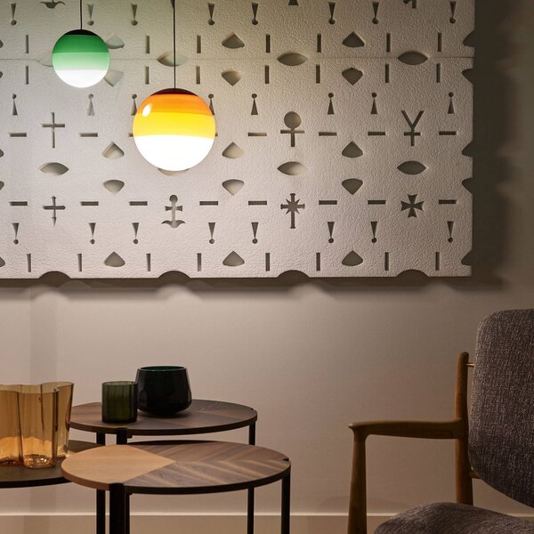 MARSET LED závesné svietidlo Dipping Light Ø 30 cm zelená, Zelená, Obývacia izba / jedáleň, Sklo, Dizajn, Závesné svietidlo