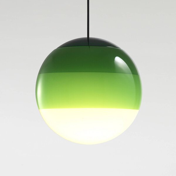 MARSET LED závesné svietidlo Dipping Light Ø 30 cm zelená, Zelená, Obývacia izba / jedáleň, Sklo, Dizajn, Závesné svietidlo