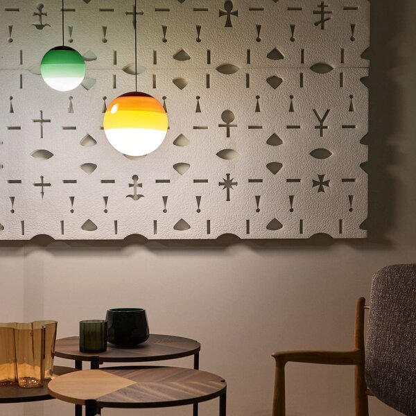 MARSET LED závesné svietidlo Dipping Light Ø 13 cm zelená, Zelená, Obývacia izba / jedáleň, Sklo, Dizajn, Závesné svietidlo