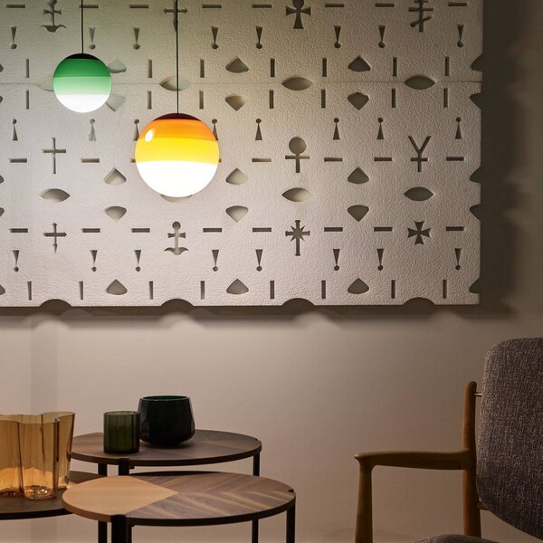 MARSET LED závesné svietidlo Dipping Light Ø 20 cm zelená, Zelená, Obývacia izba / jedáleň, Sklo, Dizajn, Závesné svietidlo