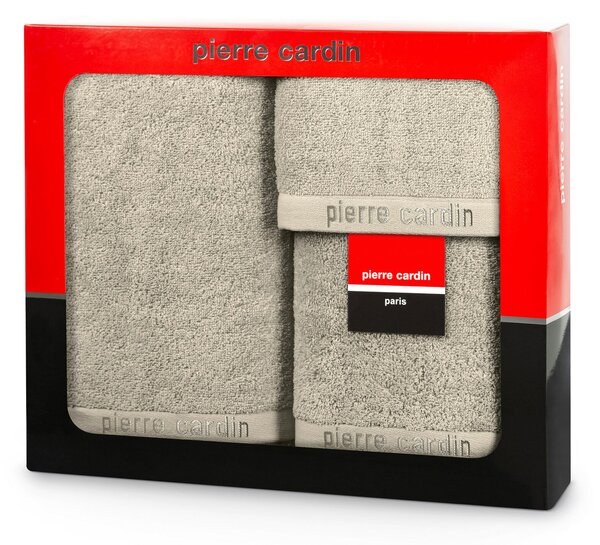 FROTÉ UTERÁK PIERRE CARDIN EVI SADA 30X50 CM, 50X90 CM, 70X140 CM SVETLOBÉŽOVÁ