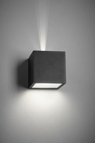 Light-Point - Cube LED 3000K Vonkajšie Nástenné Svietidlo Up/Down Black - Lampemesteren