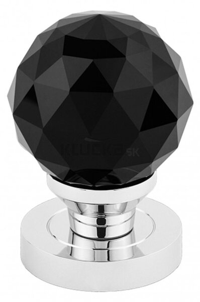 CRYSTAL guľa s okrúhlym štítom čierna GOCCOC, Crystal