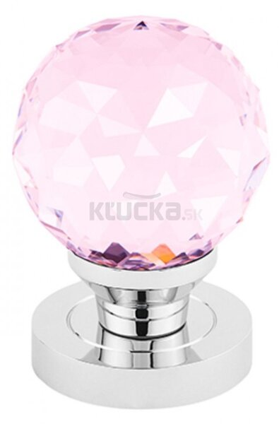 CRYSTAL guľa s okrúhlym štítom ružová GOCROC, Crystal