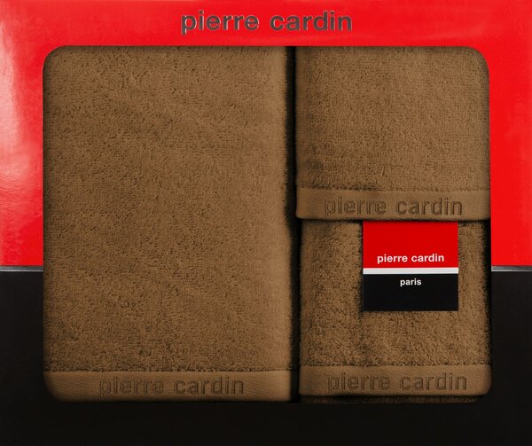 FROTÉ UTERÁK PIERRE CARDIN EVI SADA 30X50 CM, 50X90 CM, 70X140 CM MEDOVÁ