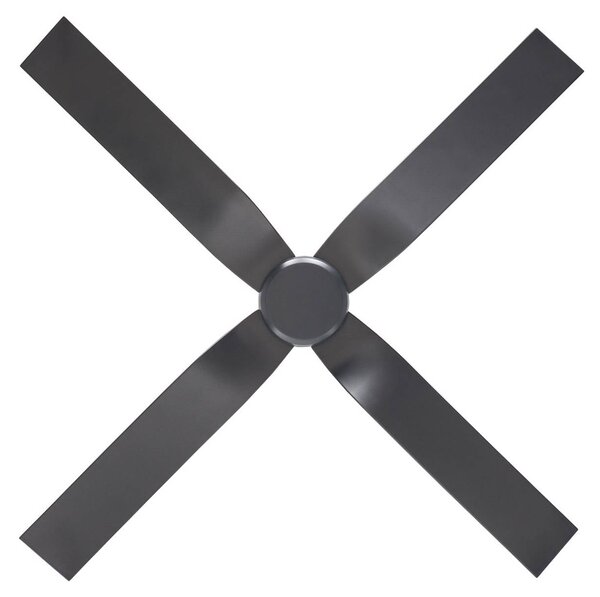CasaFan Stropný ventilátor Eco Ventos, sivý, kovový, IP44, DC, WiFi, Hliník / sivá / zinok, kov, Moderný