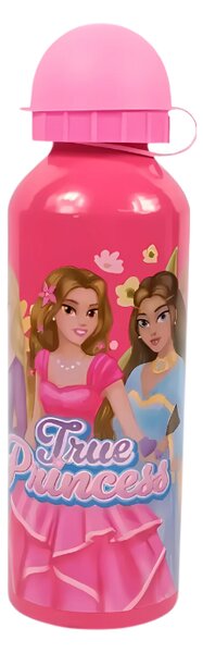 Detská kovová fľaša TRUE PRINCESS 500 ml ružová