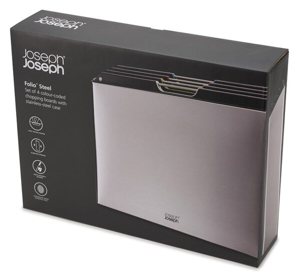 Dosky v súprave 4 ks so stojanom 7x35.5 cm Folio – Joseph Joseph