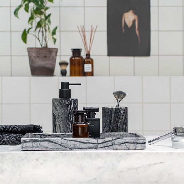 Mramorová dekoratívna tácka 16x31 cm Marble – Mette Ditmer Denmark