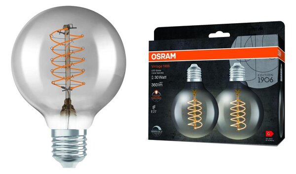 SADA 2x LED stmievateľných filamentových žiaroviek E27/7,8W/230V 1800K - Osram