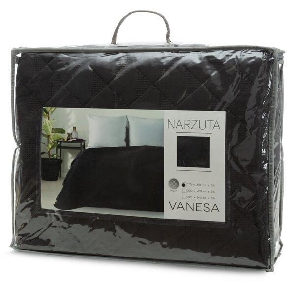 PREHOZ NA POSTEĽ VANESA 170X210 CM ČIERNY