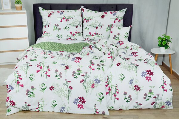Bavlnené obliečky PLUS KETA malinové